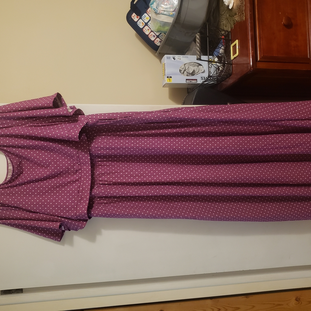 Purple Polka Dot Dress